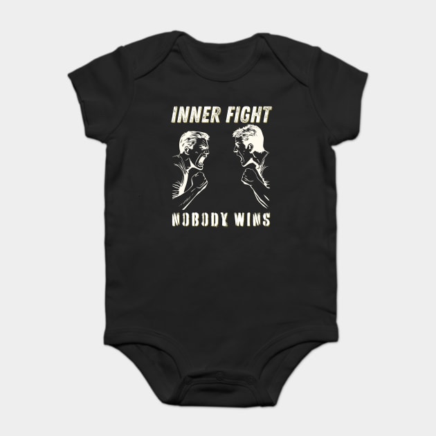Inner Conflict - Personal Problems - Mental Strength Baby Bodysuit by TuncGK